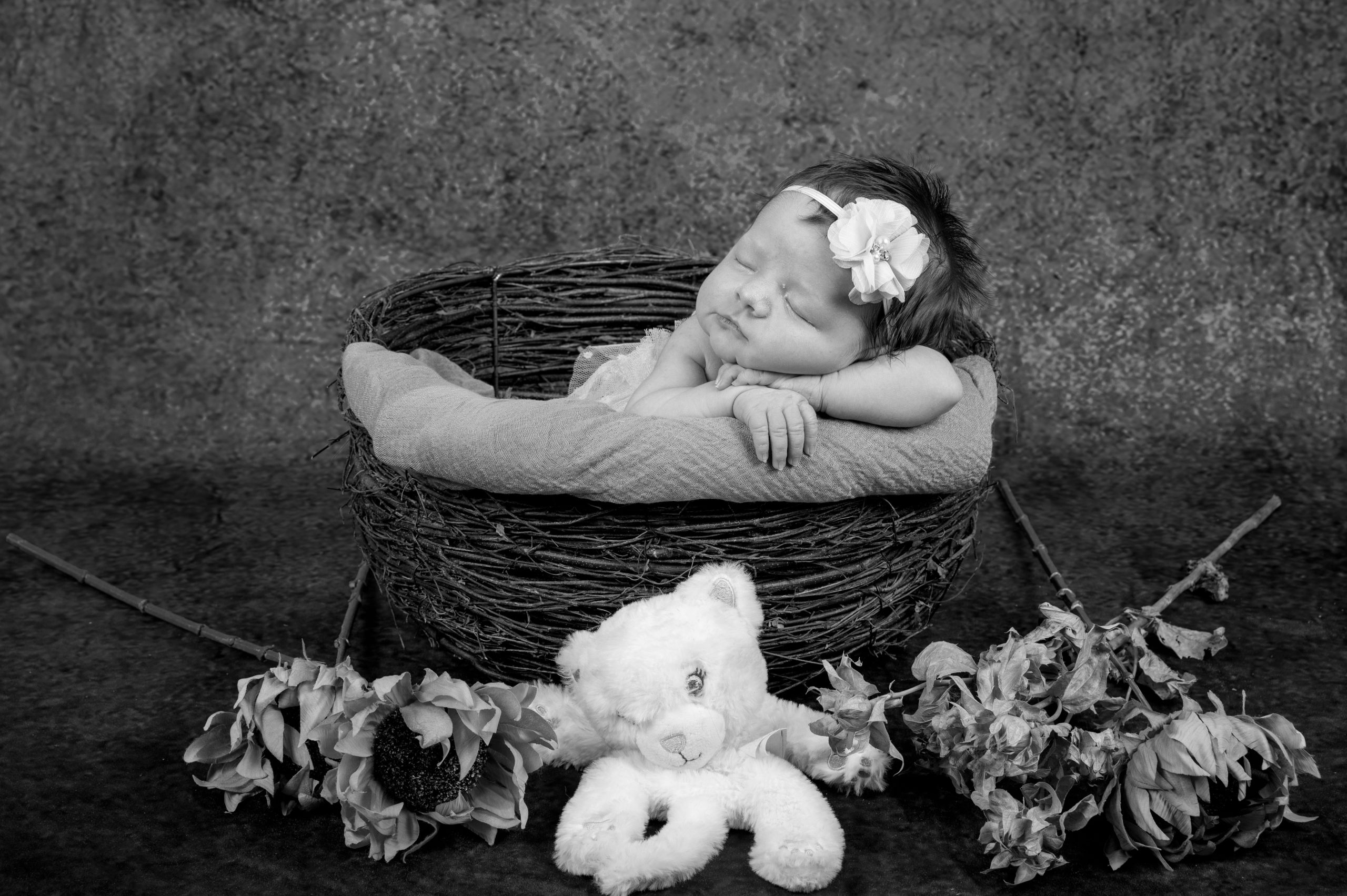 séance photo de bébé au home studio